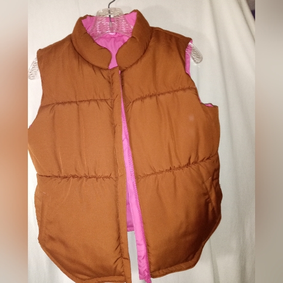 Ladies Cruel Girl Reversible Puffed Jacket Vest - Picture 9 of 9